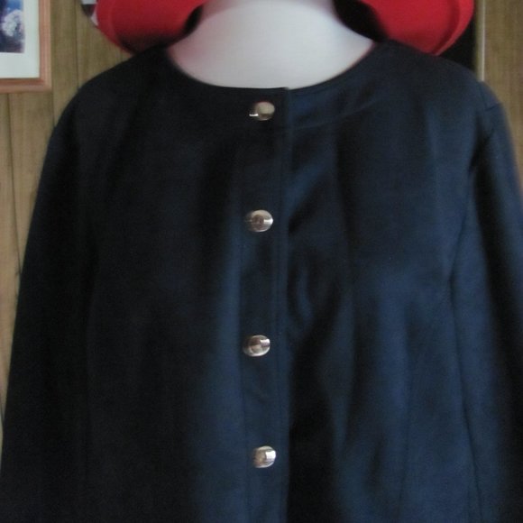 BOB MACKIE WEARABLE ART LADIES FAUX SUEDE JACKET S - Picture 3 of 12